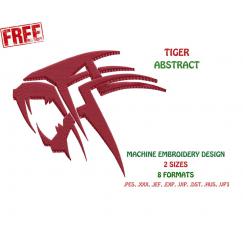 Conception de tigre abstraite gratuite #0021